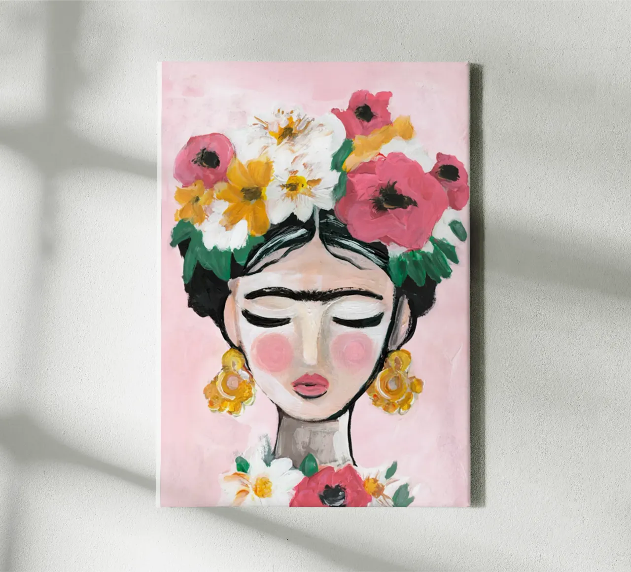 Frida Art Casarella tela con Cornice a cassetta da Popo Photograph
