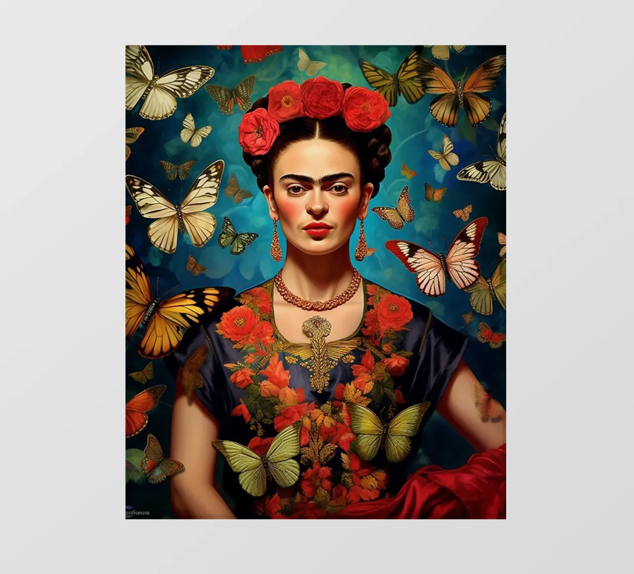 Frida Butterflies pvc cover by Popo Photograph