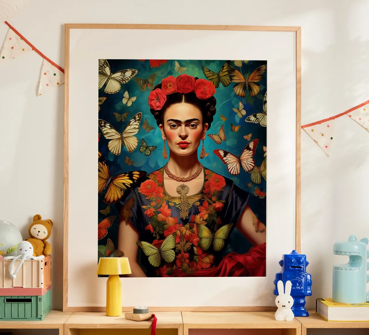 Frida Farfalle poster da Popo Photograph