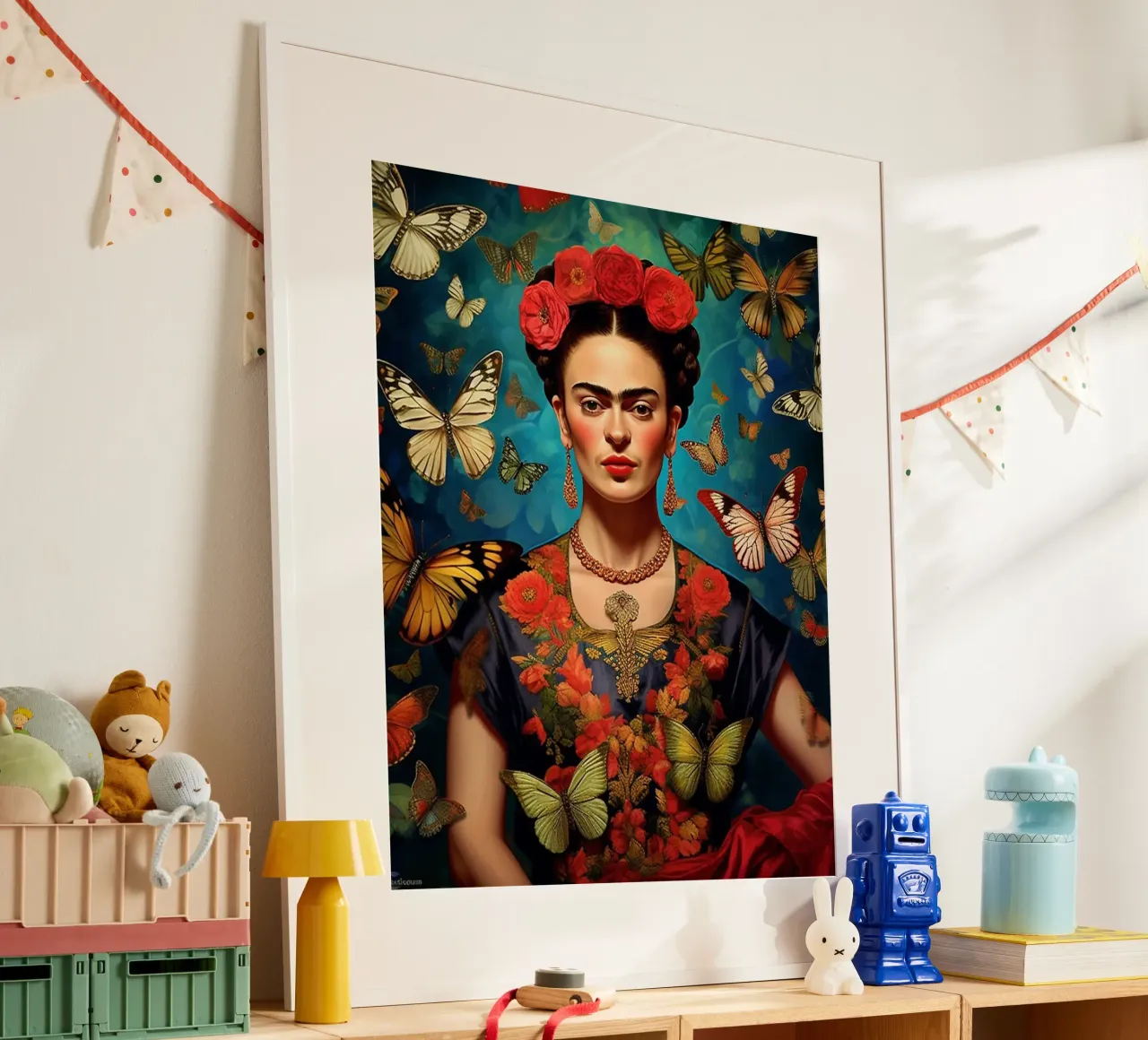 Frida Farfalle poster da Popo Photograph