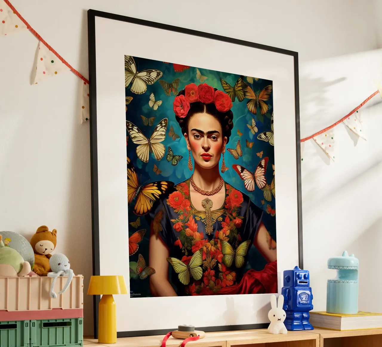 Frida Farfalle poster da Popo Photograph