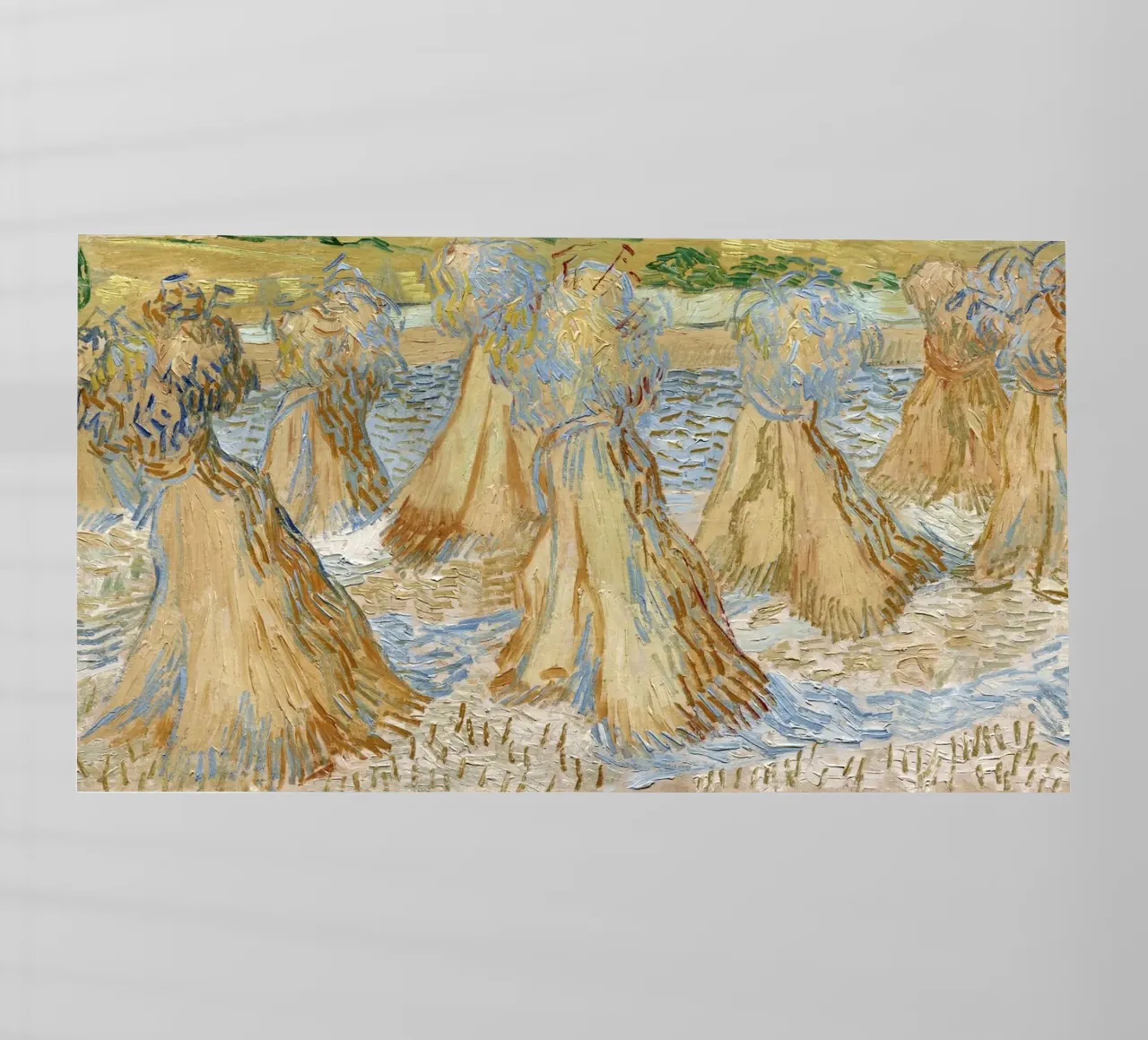 I covoni di grano di Vincent van Gogh (1890) pellicola backlit da Venus Art