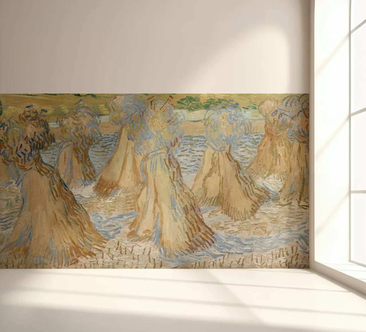 Korenschoven van Vincent van Gogh (1890) fotobehang van Venus Art