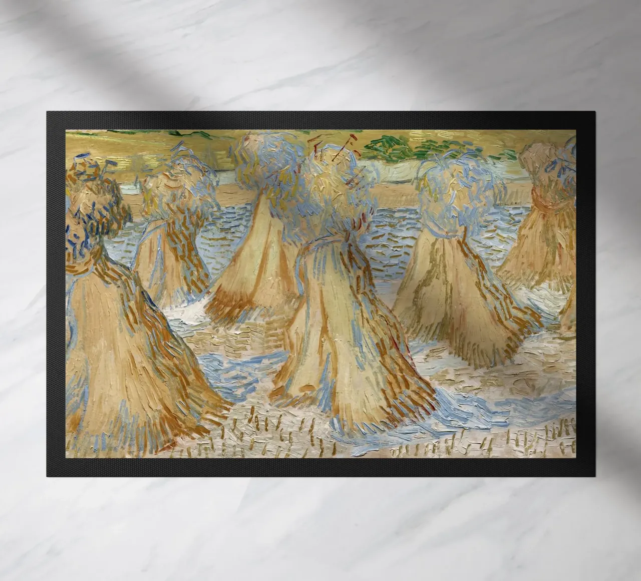 I covoni di grano di Vincent van Gogh (1890) zerbino da Venus Art