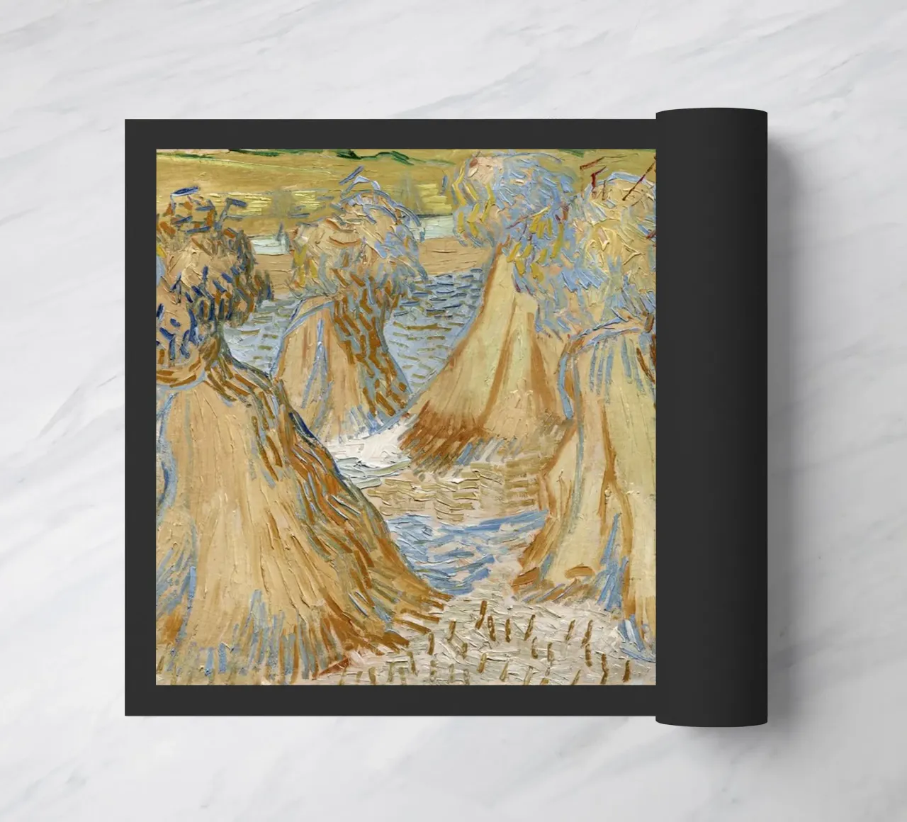 I covoni di grano di Vincent van Gogh (1890) zerbino da Venus Art