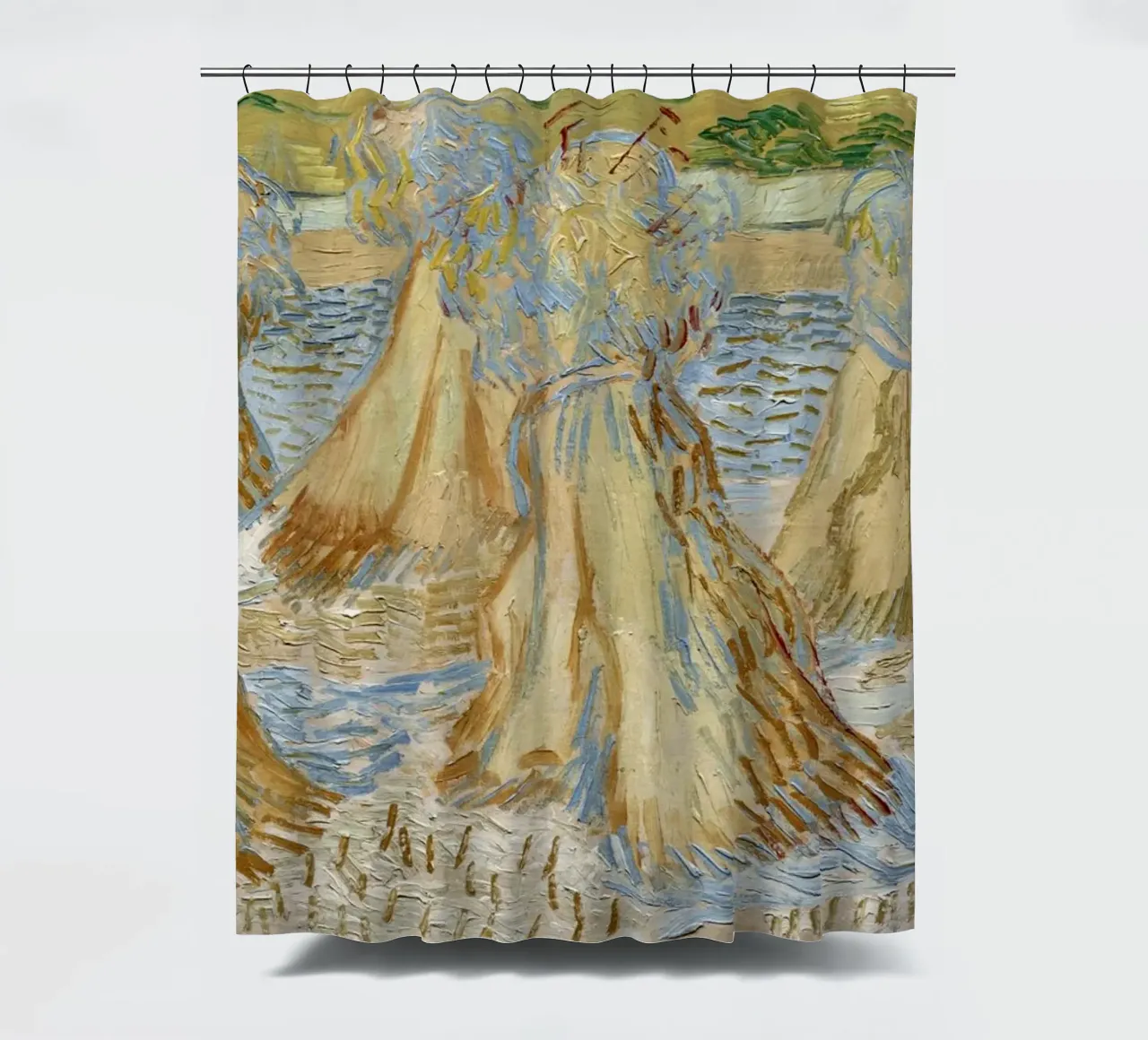 Vincent van Goghs Weizengarben (1890) Duschvorhang von Venus Art
