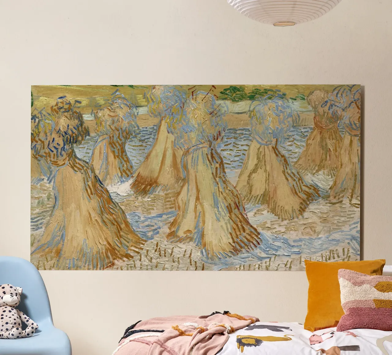 Vincent van Goghs Weizengarben (1890) Alu-Dibond von Venus Art