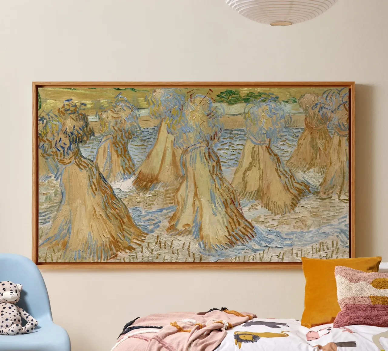 Vincent van Goghs Weizengarben (1890) Leinwand mit Schattenfugenrahmen von Venus Art