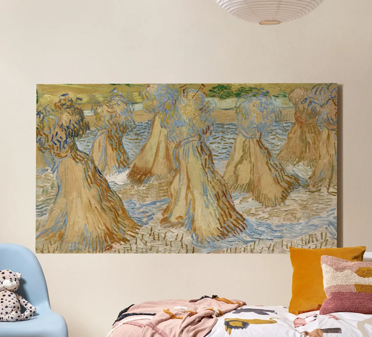 Vincent van Goghs Weizengarben (1890) Leinwand mit Schattenfugenrahmen von Venus Art