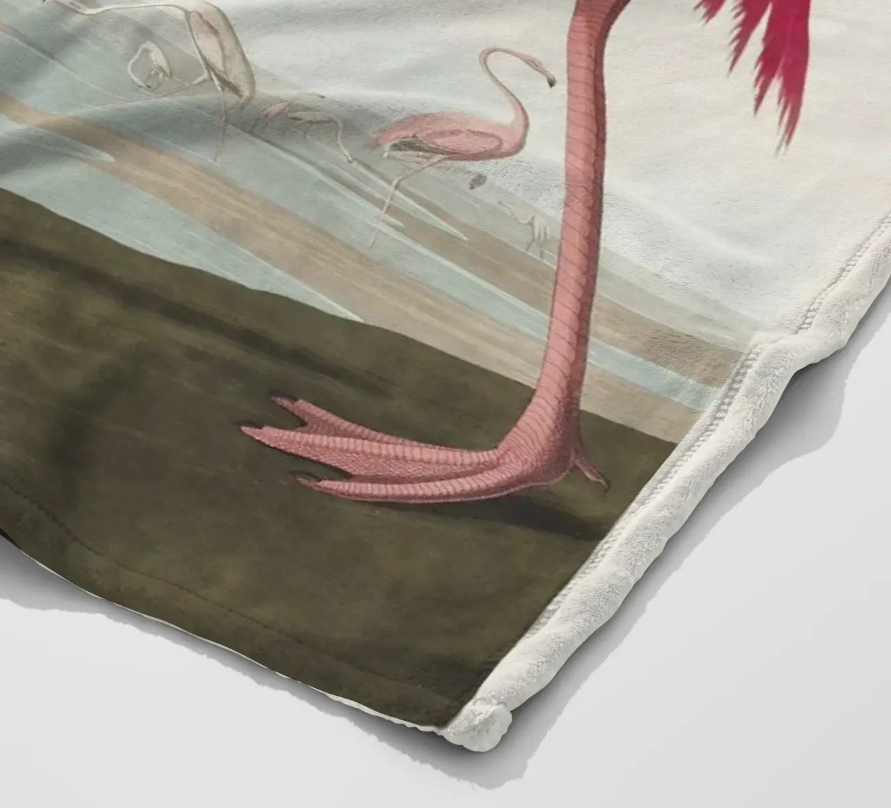 Fenicottero rosa (1827) di John James Audubon coperta in pile da Venus Art