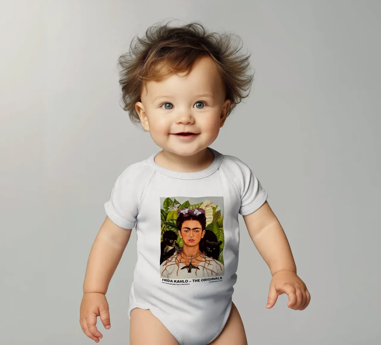 Collana di spine Frida body neonato maniche corte da Popo Photograph