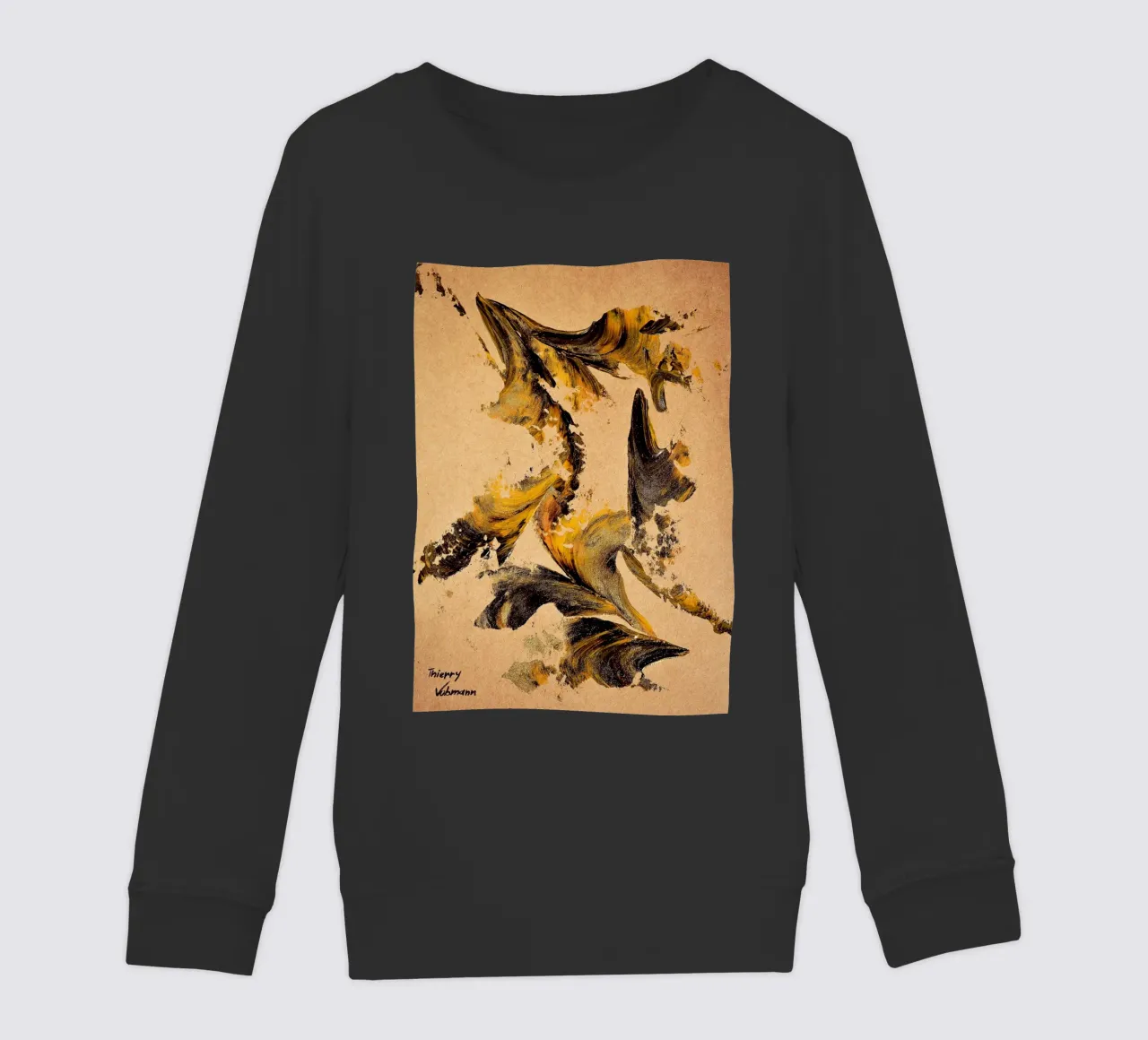 MESSAGE FROM THE HEART 27 felpa bambino da Thierry Vobmann Abstract painting