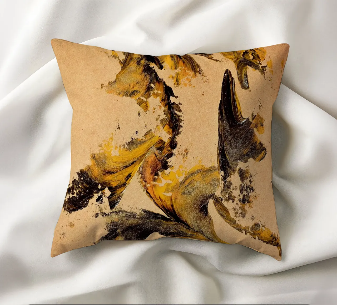 MESSAGE FROM THE HEART 27 cuscino da Thierry Vobmann Abstract painting