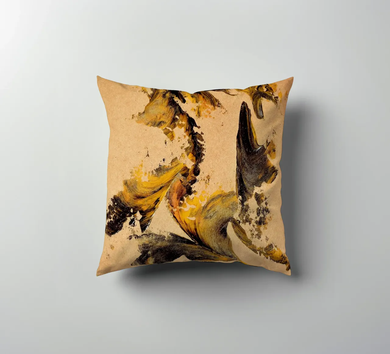 MESSAGE FROM THE HEART 27 cuscino da Thierry Vobmann Abstract painting