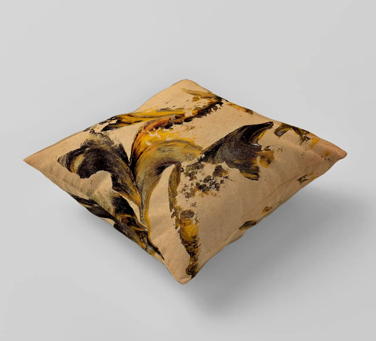 MESSAGE FROM THE HEART 27 cuscino da Thierry Vobmann Abstract painting