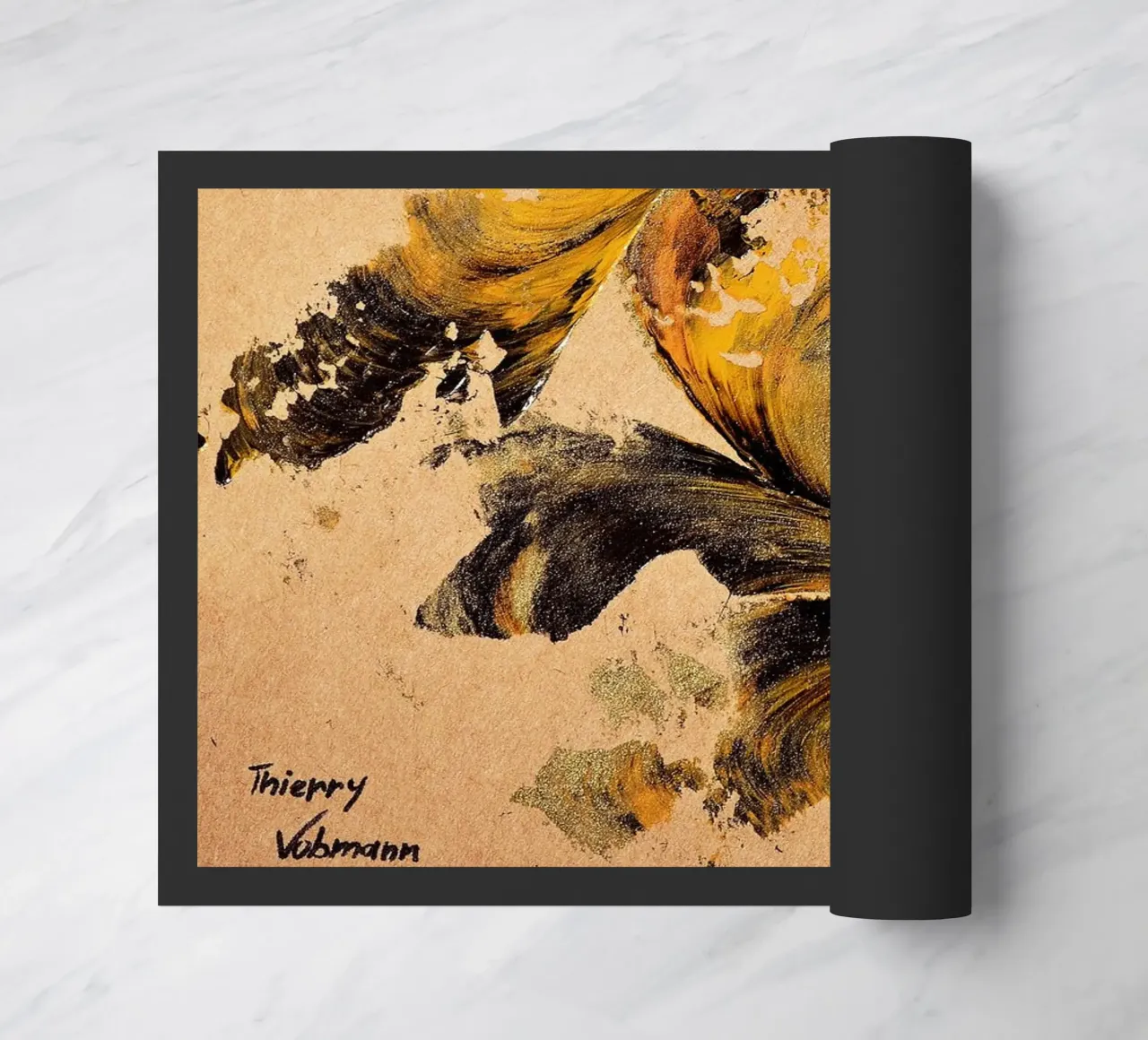 MESSAGE FROM THE HEART 27 zerbino da Thierry Vobmann Abstract painting