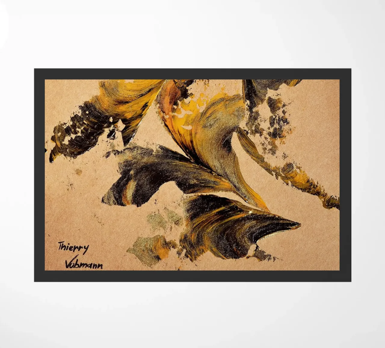 MESSAGE FROM THE HEART 27 zerbino da Thierry Vobmann Abstract painting