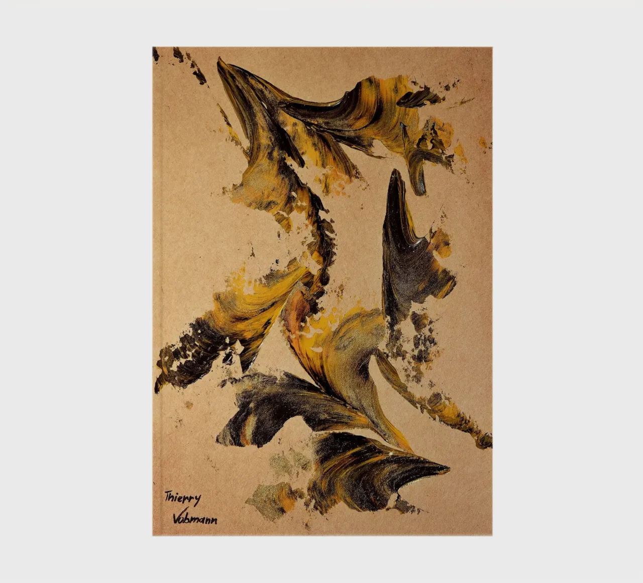 MESSAGE FROM THE HEART 27 notebook by Thierry Vobmann Abstract painting