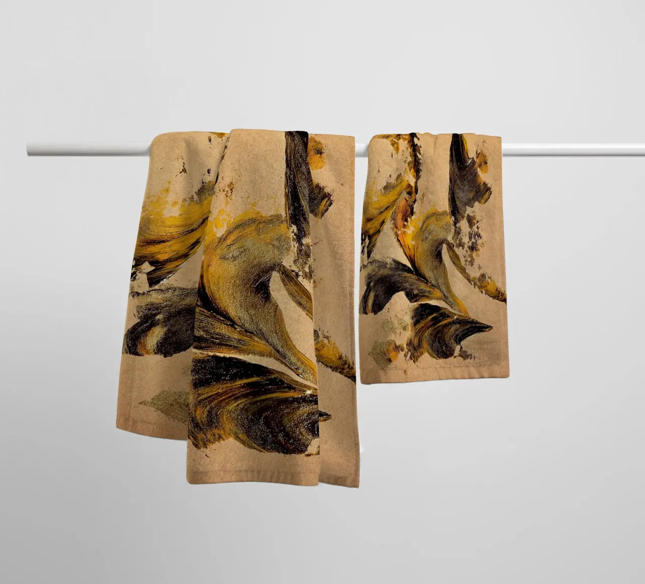 MESSAGE FROM THE HEART 27 asciugamano da bagno da Thierry Vobmann Abstract painting