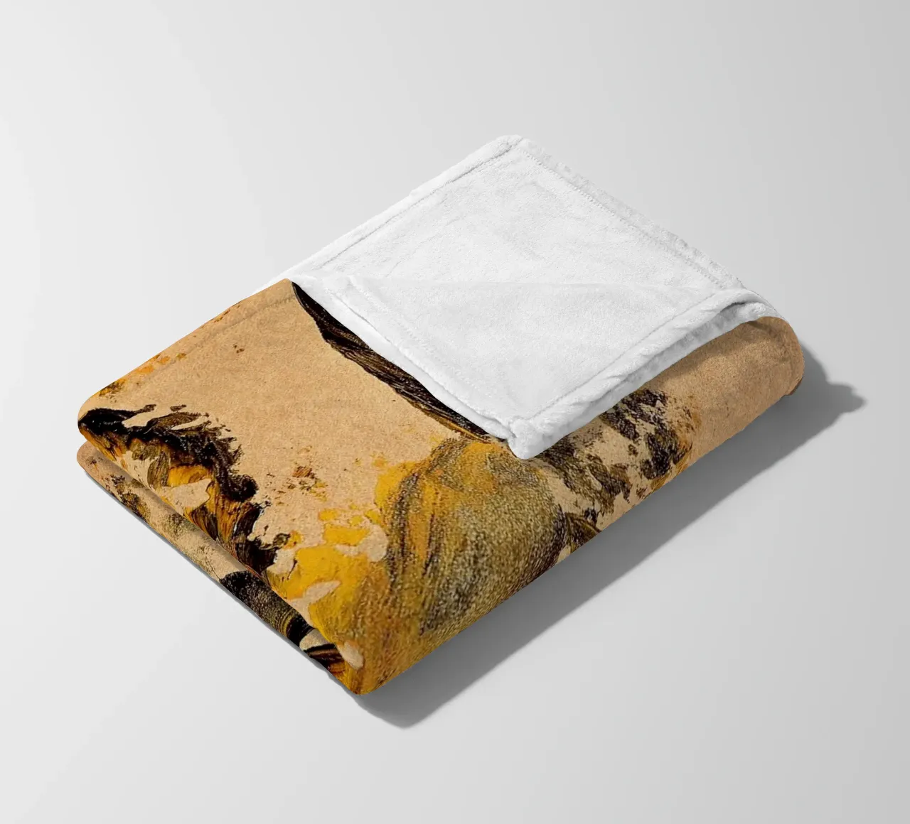 MESSAGE FROM THE HEART 27 coperta in pile da Thierry Vobmann Abstract painting