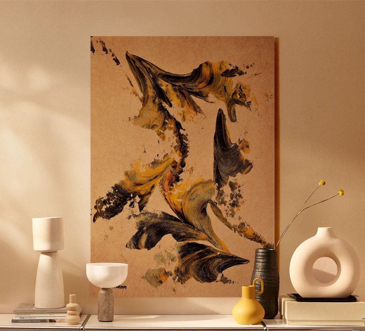MESSAGE FROM THE HEART 27 plexiglass da Thierry Vobmann Abstract painting