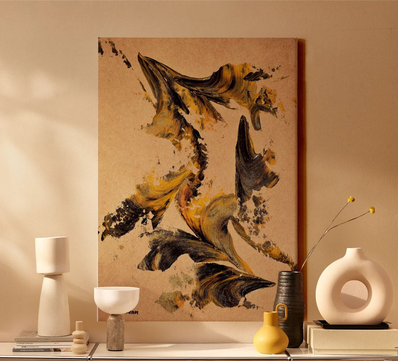 MESSAGE FROM THE HEART 27 tela da Thierry Vobmann Abstract painting