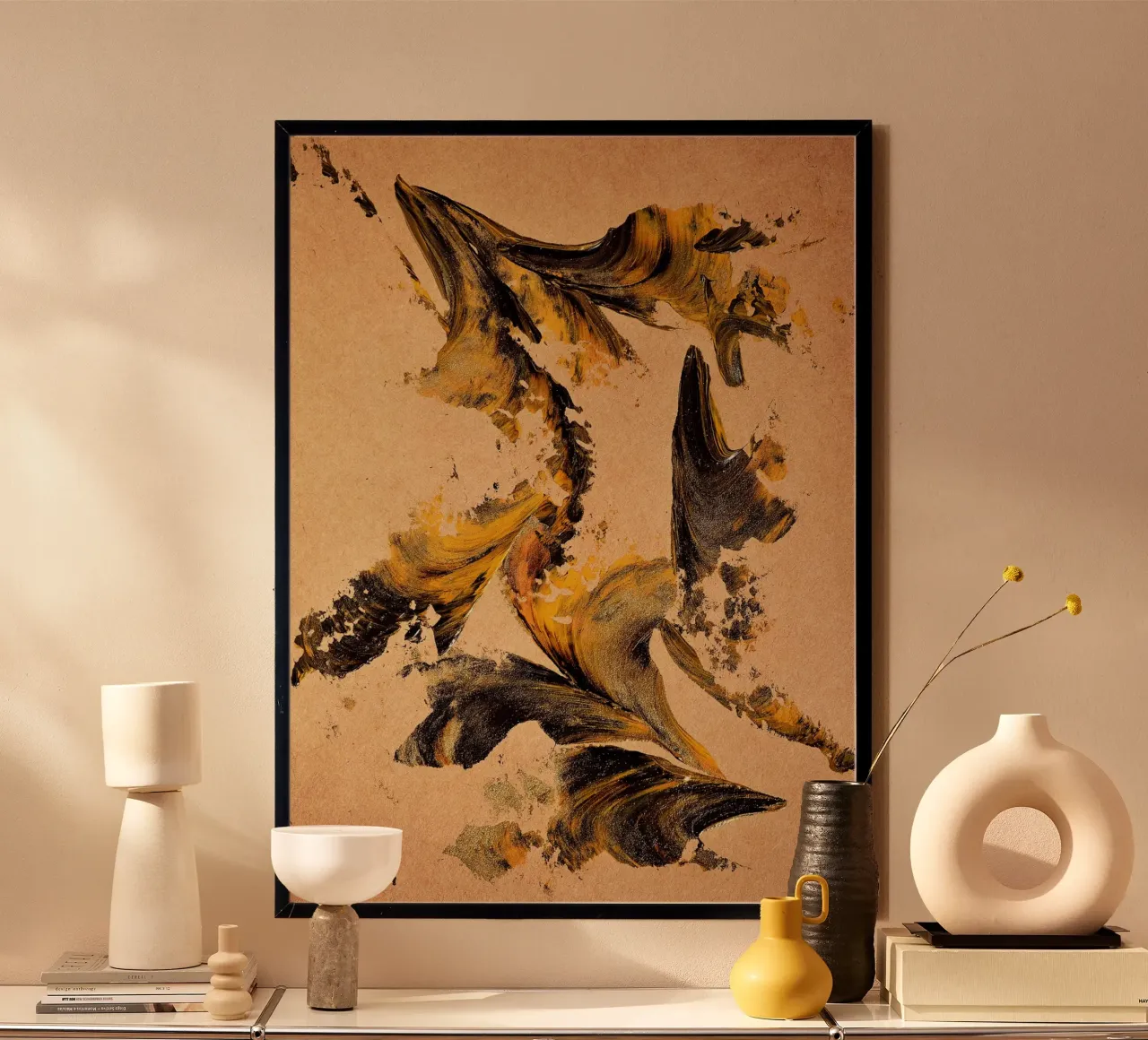 MESSAGE FROM THE HEART 27 carta hahnemühle da Thierry Vobmann Abstract painting