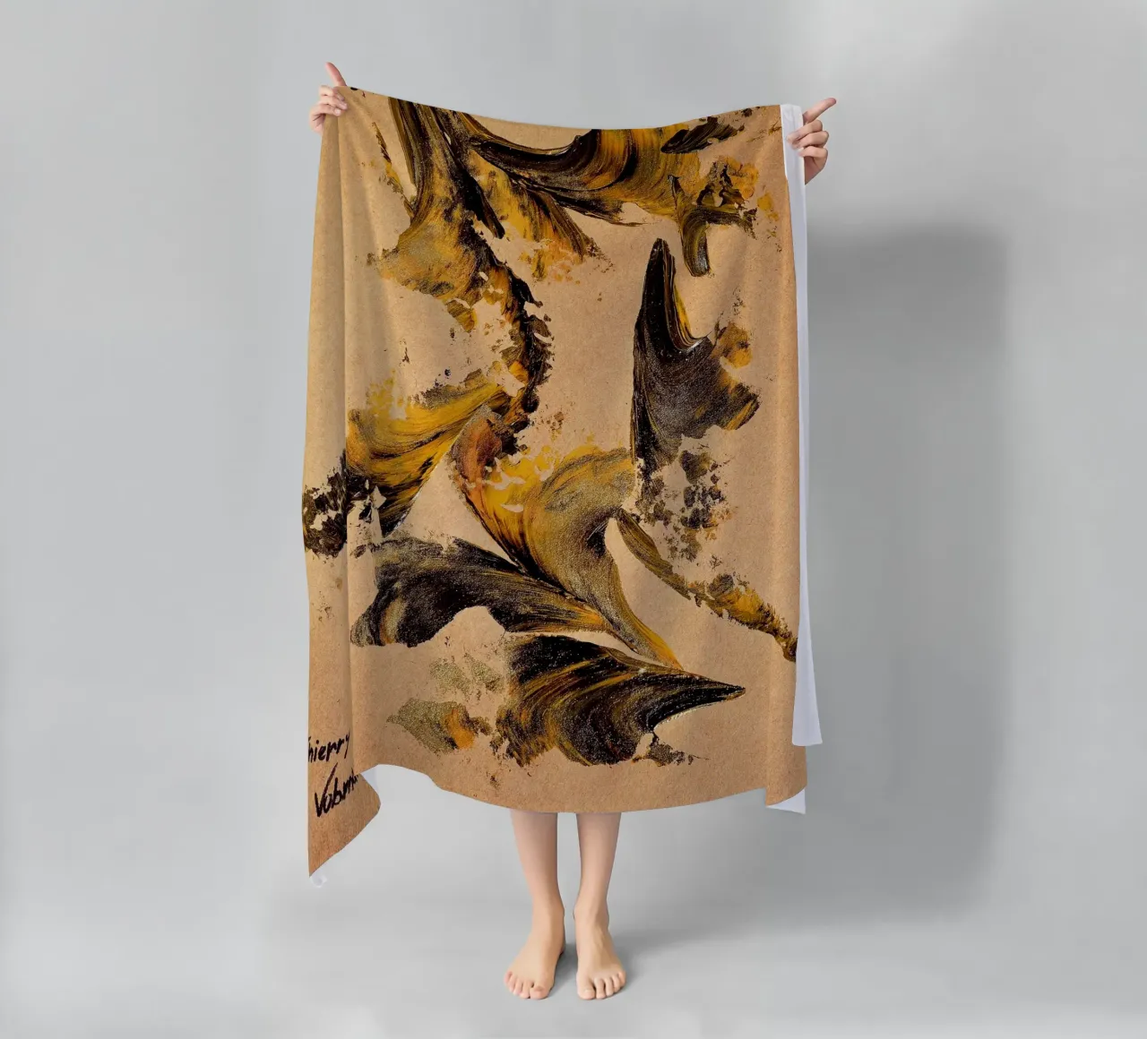 MESSAGE FROM THE HEART 27 telo mare da Thierry Vobmann Abstract painting