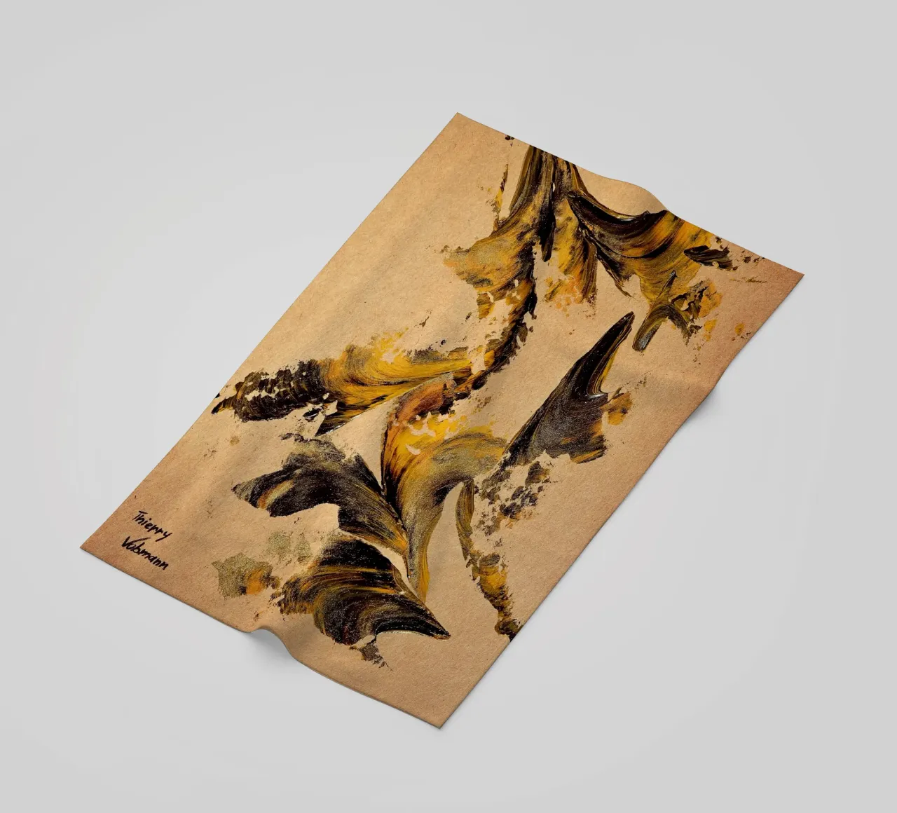 MESSAGE FROM THE HEART 27 telo mare da Thierry Vobmann Abstract painting