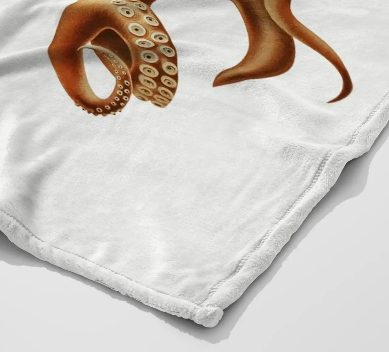 Octopus illlustration from Deutsche Tiefsee-Expedition, fleece blanket by Venus Art
