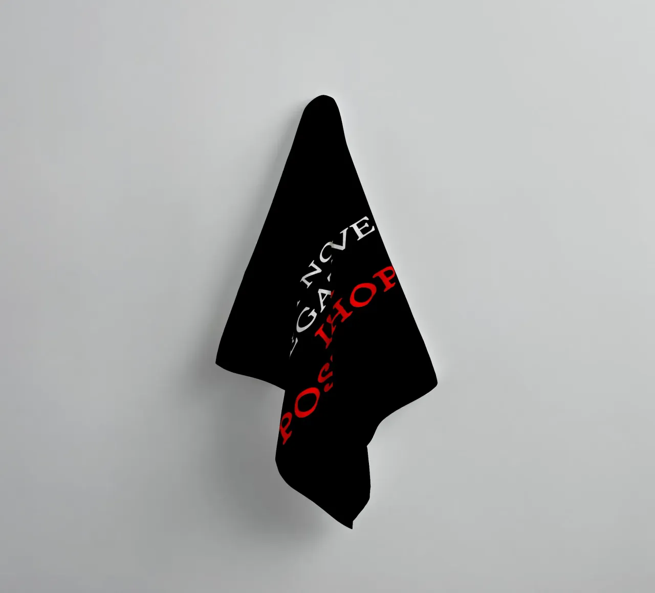 I'm Not Negative, I'm Post-Hope Sarcasm Dark Humor towel by sillyindustries