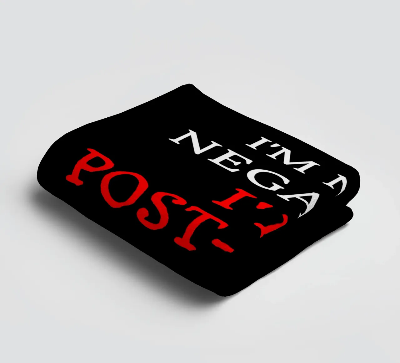 I'm Not Negative, I'm Post-Hope Sarcasm Dark Humor towel by sillyindustries