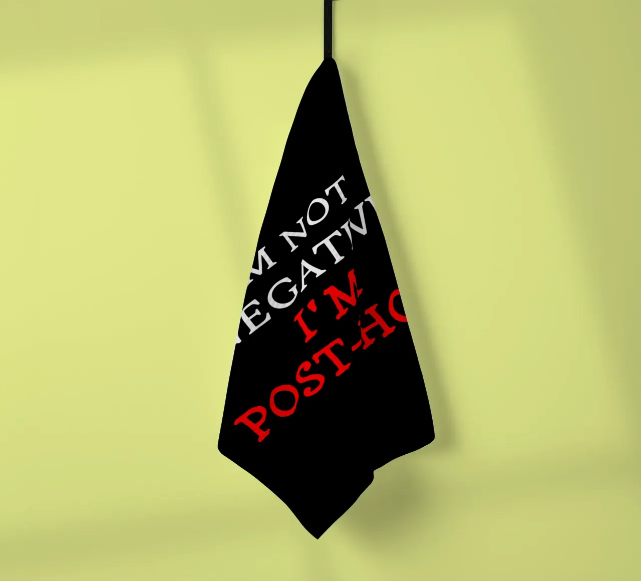 Je ne suis pas négatif, j'ai perdu espoir Sarcasme Humour noir torchon de sillyindustries
