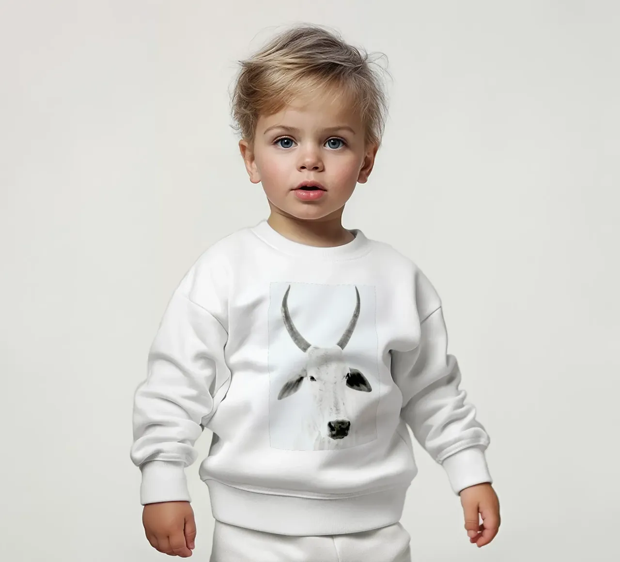 White Cow felpa neonato da Victoria Frost