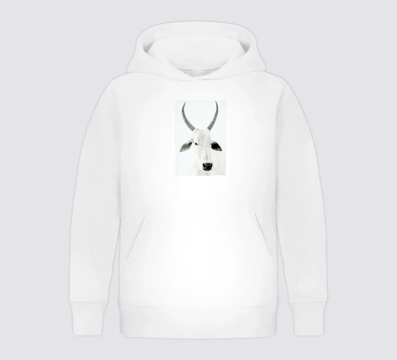 White Cow sudadera con capucha para niño de Victoria Frost