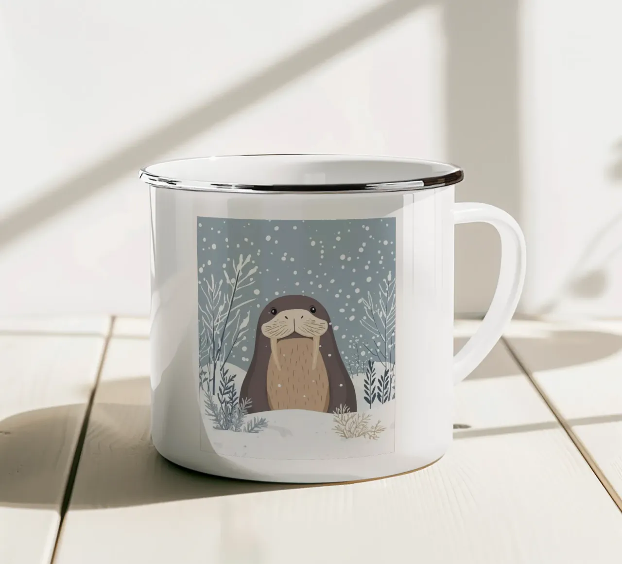 Tricheco stravagante tazza in smalto da Happy Littles