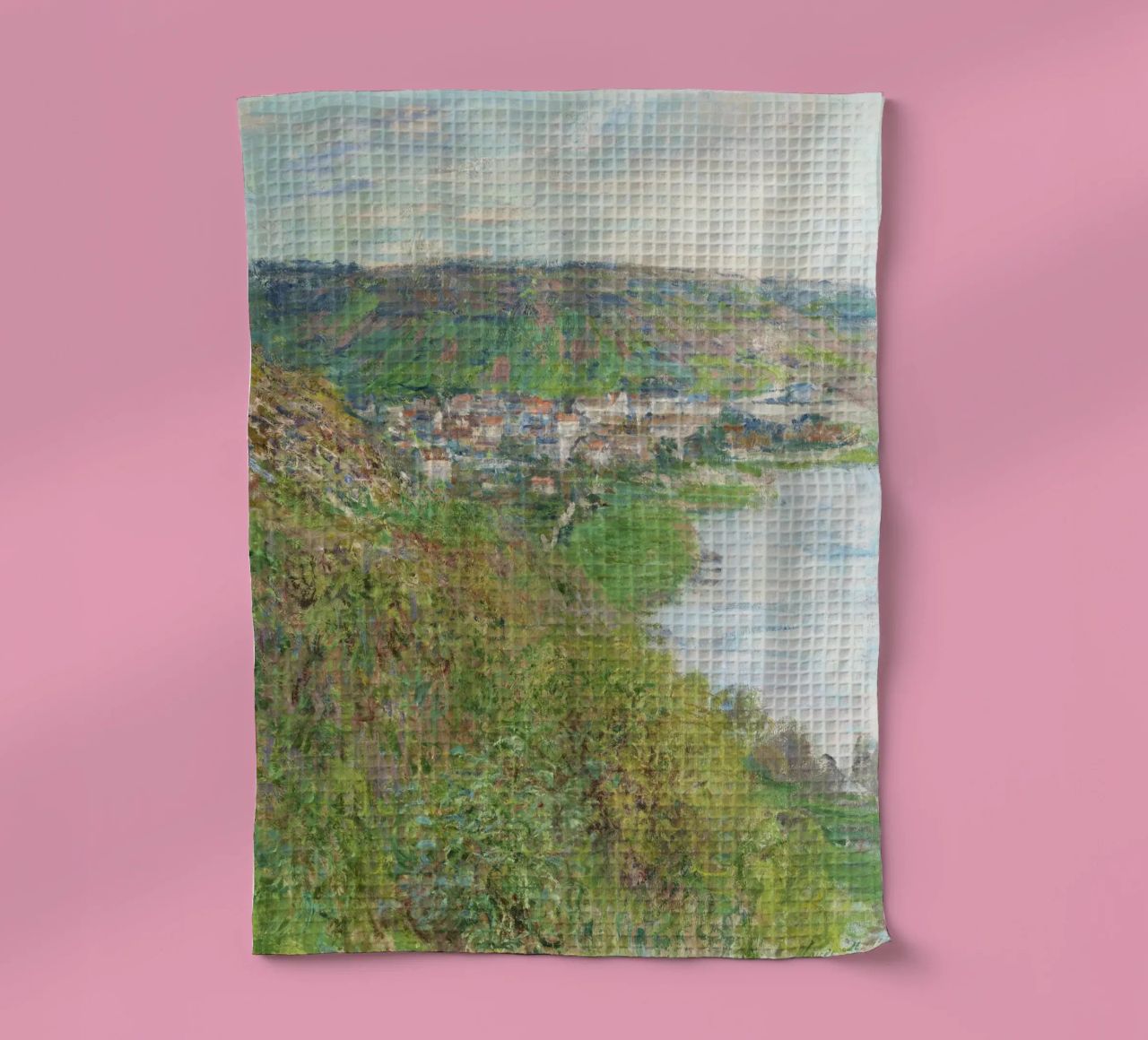 Vue de Vétheuil (1880) par Claude Monet torchon de Monet Art Prints