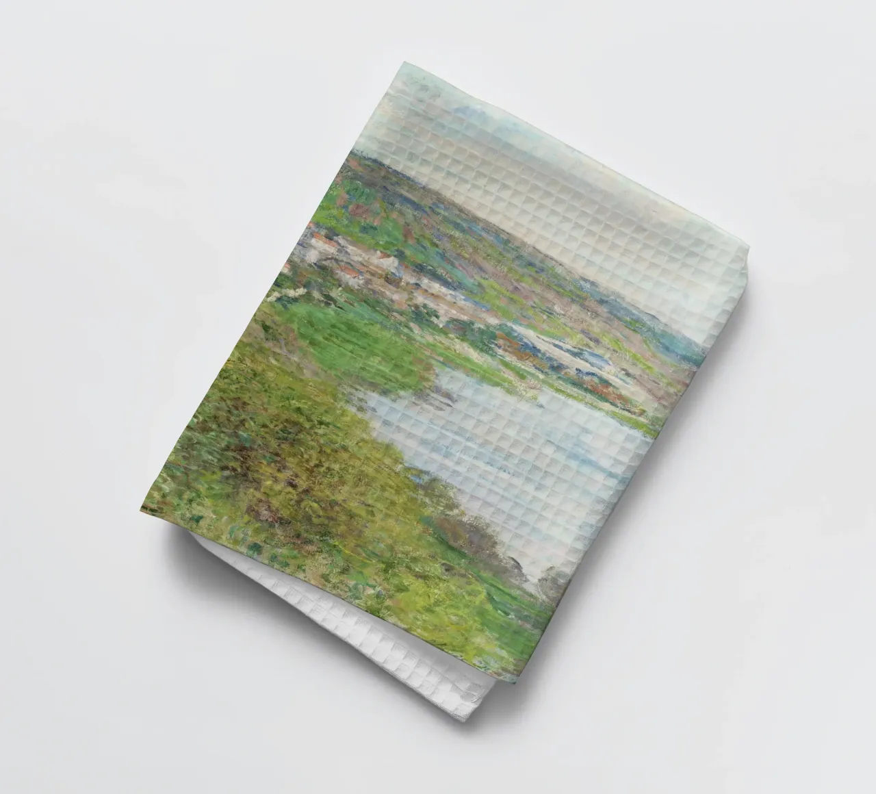 Vue de Vétheuil (1880) par Claude Monet torchon de Monet Art Prints