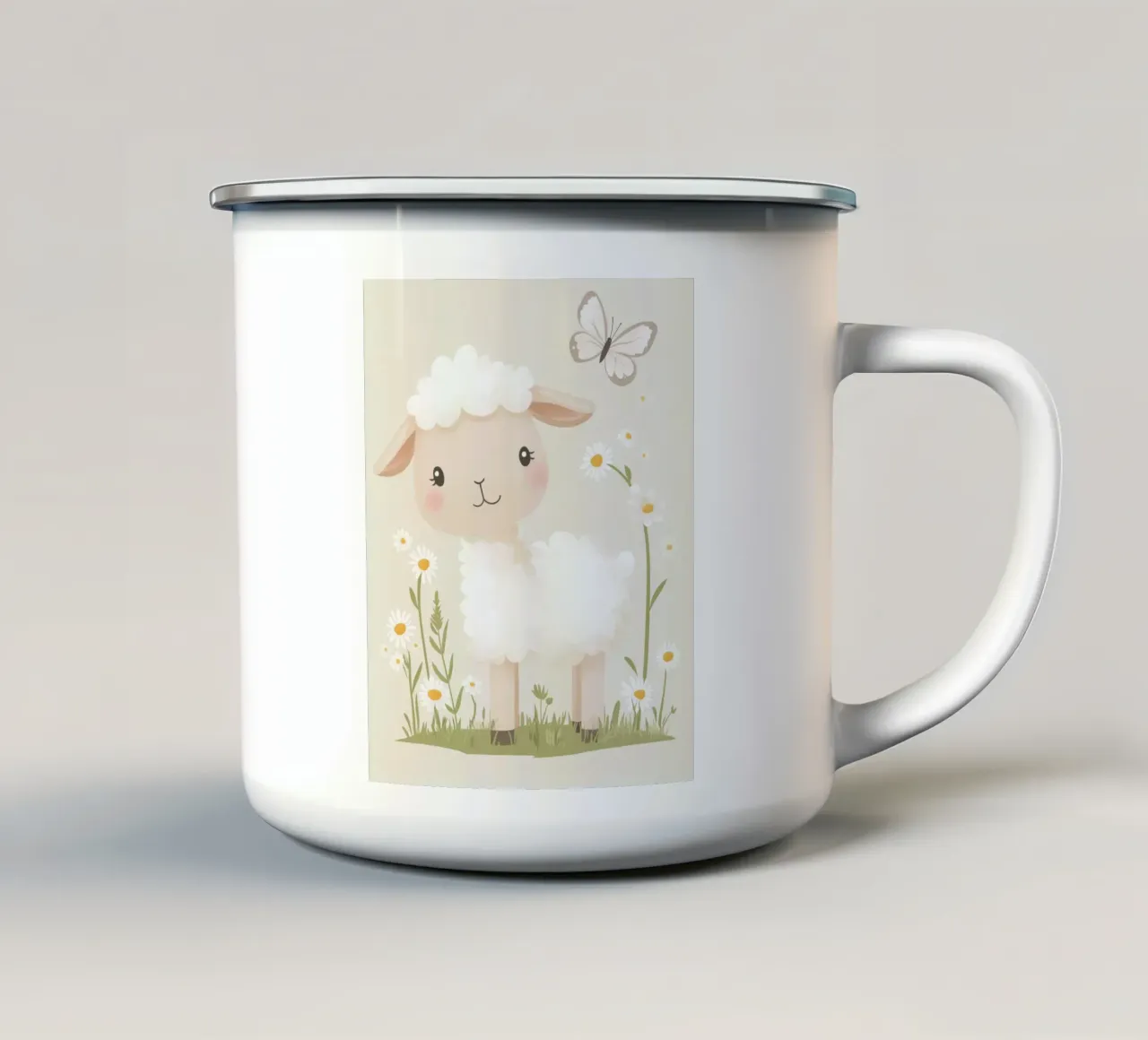 Pecore capricciose tazza in smalto da Happy Littles