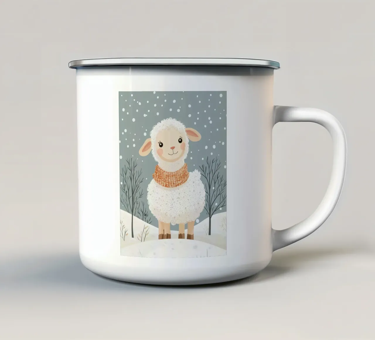 Pecore capricciose tazza in smalto da Happy Littles