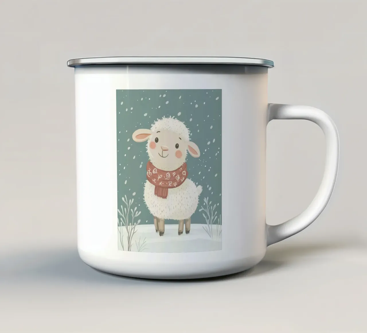 Pecore capricciose tazza in smalto da Happy Littles