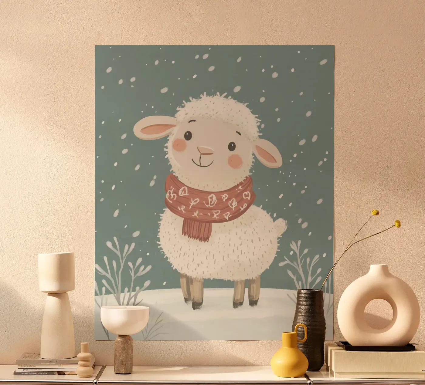 Whimsical Sheep poster da Happy Littles