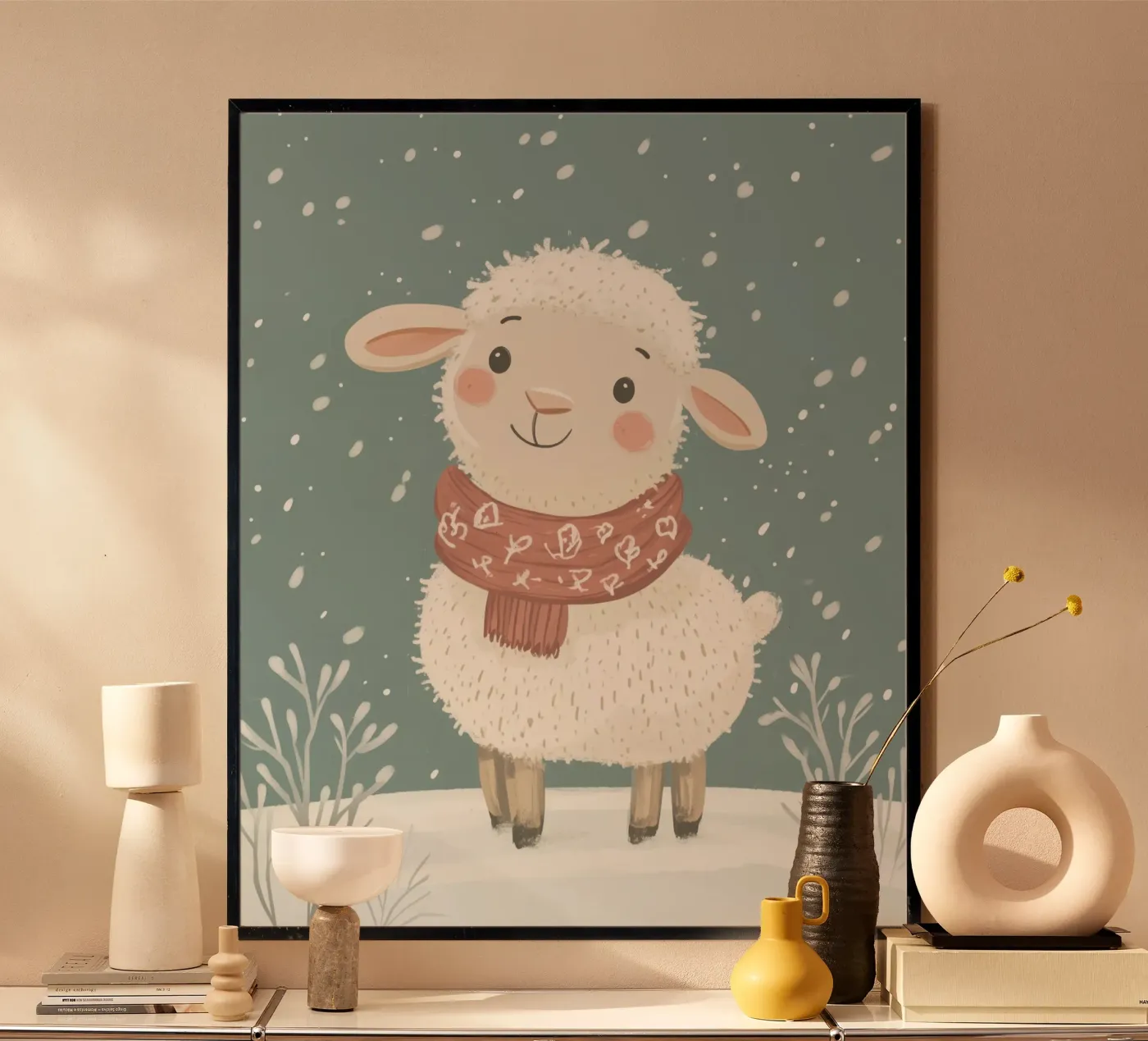 Whimsical Sheep poster da Happy Littles