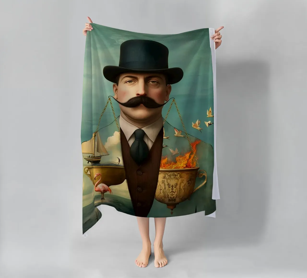 La Temperanza telo mare da christephania