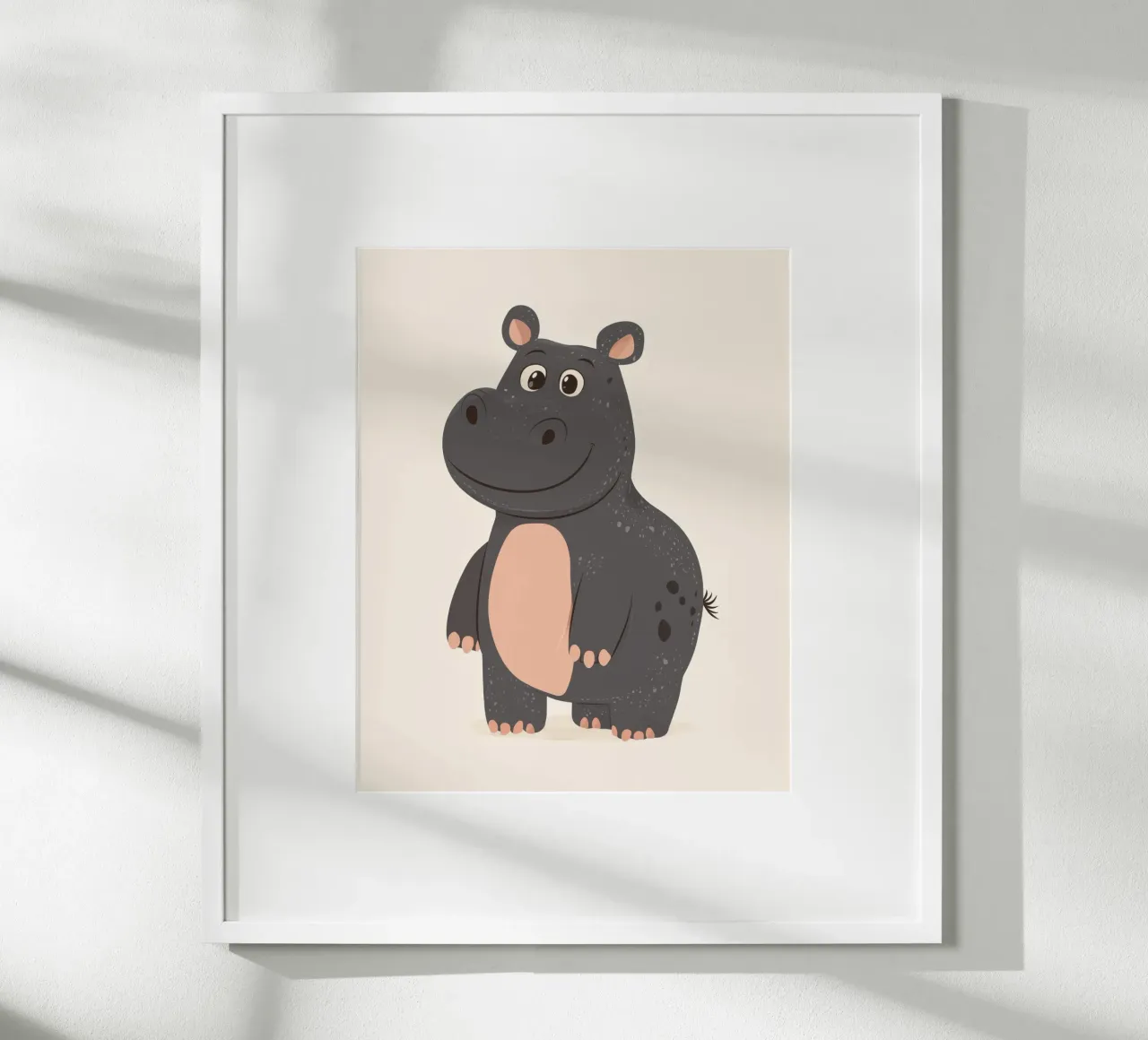 Launisches Nilpferd Hahnemühle von Happy Littles