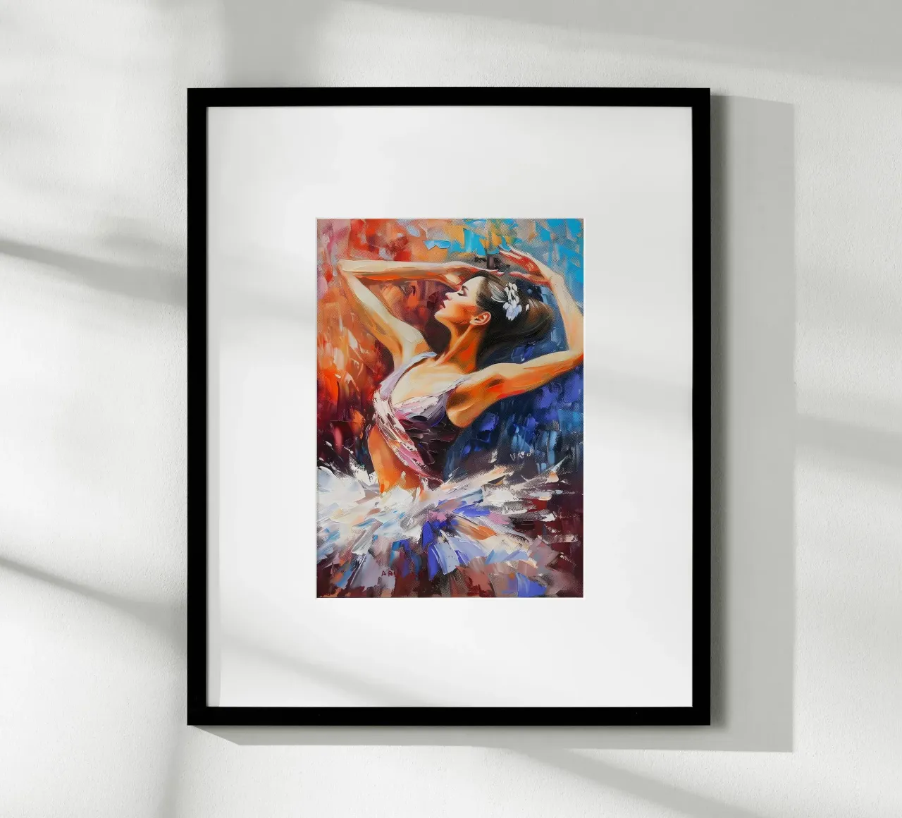 Tänzelndes Mädchen Ölgemälde Poster von Artful Muse
