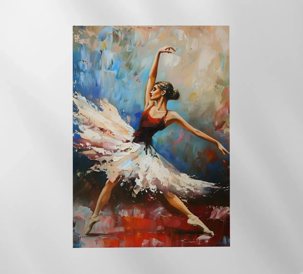 Pintura al óleo Bailarina lámina retroiluminada de Artful Muse