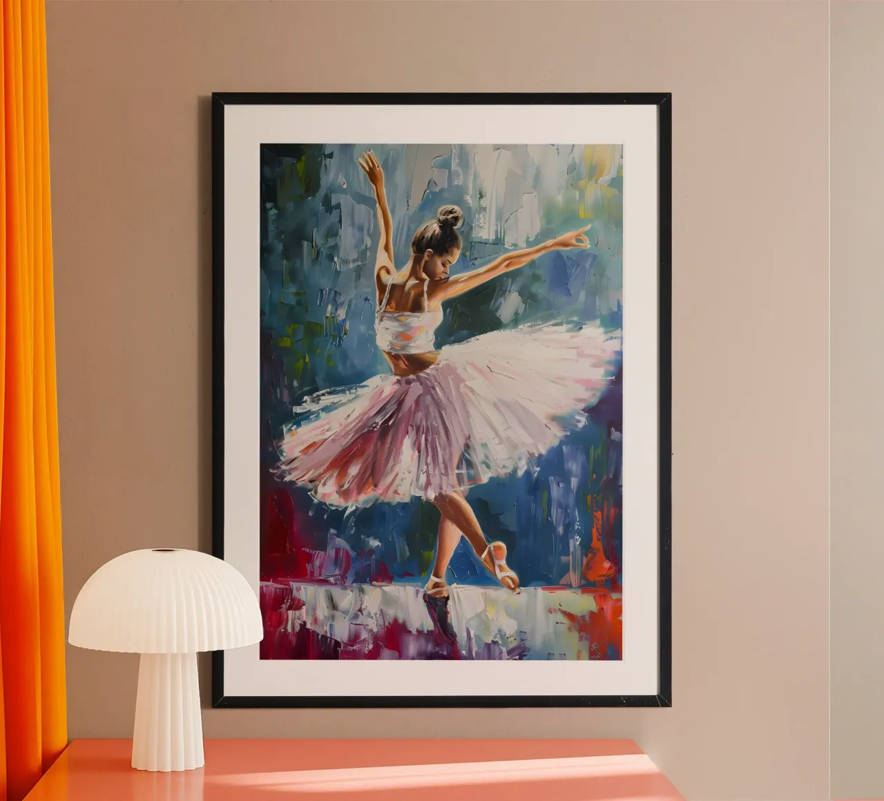 Tänzelndes Mädchen Ölgemälde Poster von Artful Muse