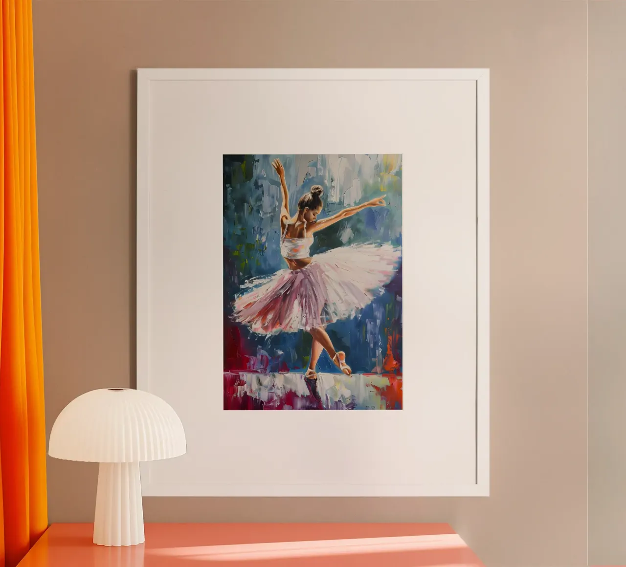 Tänzelndes Mädchen Ölgemälde Poster von Artful Muse