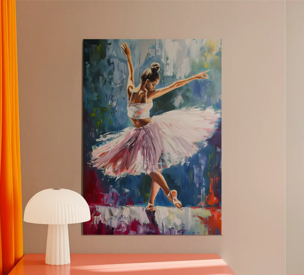 Tänzelndes Mädchen Ölgemälde Poster von Artful Muse